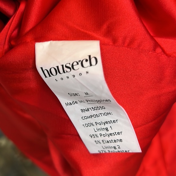 HOUSE OF CB 'Anais' Scarlet Satin Corset Midi Dress NWOT - Picture 10 of 11